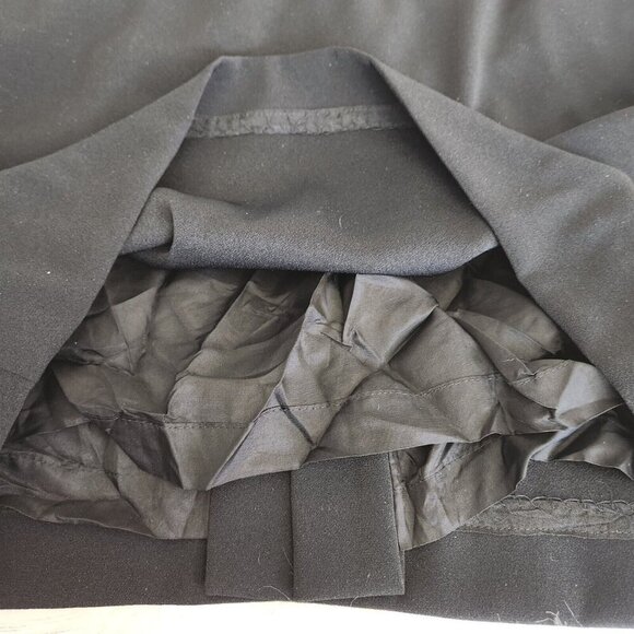 Evan Picone Sheath Dress sz 12 Asian Style Black White Paracord Chinese Button - Picture 9 of 11